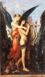 Hesiod and the Muse, Gustave Moreau